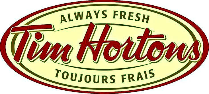 Tim Hortons Always Fresh Toujours Frais oval logo